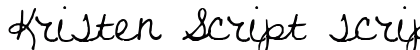 Kristen Script script preview