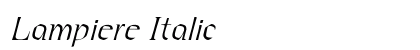Lampiere Italic Preview