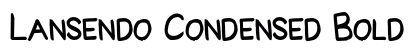 Lansendo Condensed Bold Preview