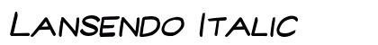 Lansendo Italic Preview