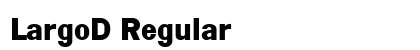 LargoD Regular Font