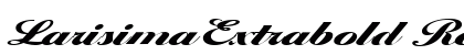 LarisimaExtrabold Regular Font