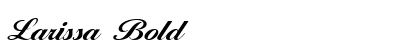 Larissa Bold Font