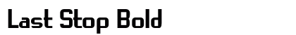 Last Stop Bold preview