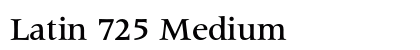 Latin 725 Medium preview