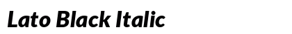 Lato Black Italic Preview