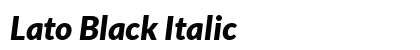 Lato Black Italic Preview