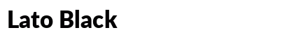 Lato Black preview