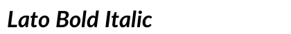 Lato Bold Italic Preview