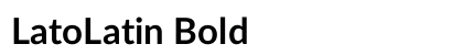 LatoLatin Bold preview