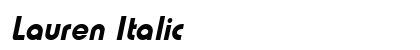 Lauren Italic Preview