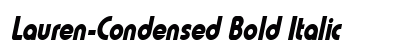 Lauren-Condensed Bold Italic Preview