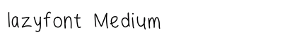 lazyfont Medium preview