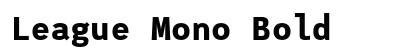League Mono Bold preview