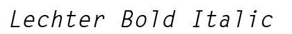 Lechter Bold Italic Preview
