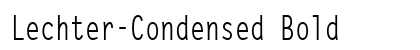Lechter-Condensed Bold preview