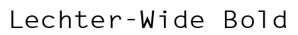 Lechter-Wide Bold preview