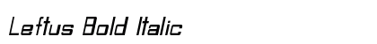 Leftus Bold Italic Preview