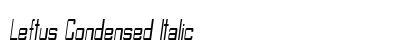 Leftus Condensed Italic Preview