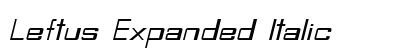 Leftus Expanded Italic Preview