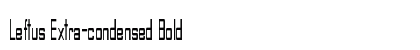 Leftus Extra-condensed Bold Preview