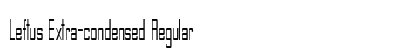 Leftus Extra-condensed Regular Preview