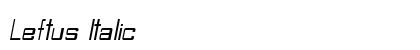 Leftus Italic Preview