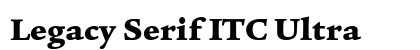 Legacy Serif ITC Ultra preview