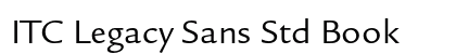 ITC Legacy Sans Std Book Preview