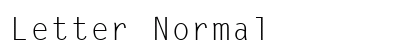 Letter Normal Preview