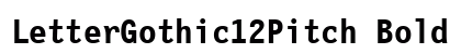LetterGothic12Pitch Bold Strike Bold preview