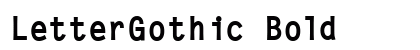 LetterGothic Bold preview