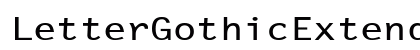 LetterGothicExtended Regular preview