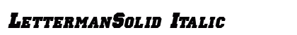 LettermanSolid Italic preview