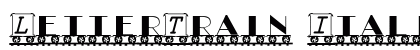 LetterTrain Italic preview