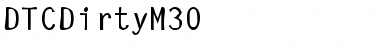 DTCDirtyM30 Regular Font