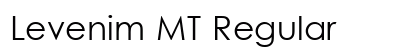Levenim MT Regular Preview