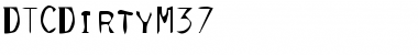 DTCDirtyM37 Regular Font