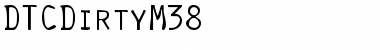 DTCDirtyM38 Regular Font