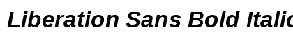 Liberation Sans Bold Italic Preview