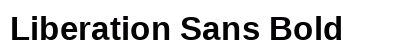 Liberation Sans Bold preview