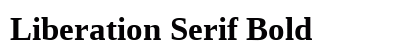 Liberation Serif Bold preview