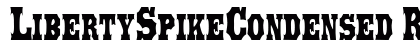 LibertySpikeCondensed Regular Preview