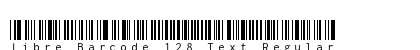 Libre Barcode 128 Text Regular preview