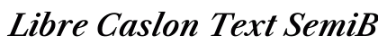 Libre Caslon Text SemiBold Italic Regular preview