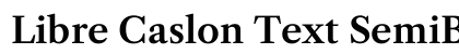 Libre Caslon Text SemiBold Regular preview
