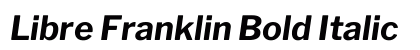 Libre Franklin Bold Italic Preview