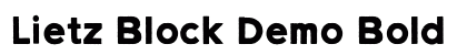 Lietz Block Demo Bold preview