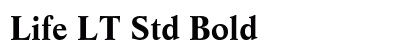 Life LT Std Bold preview