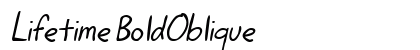 Lifetime BoldOblique preview